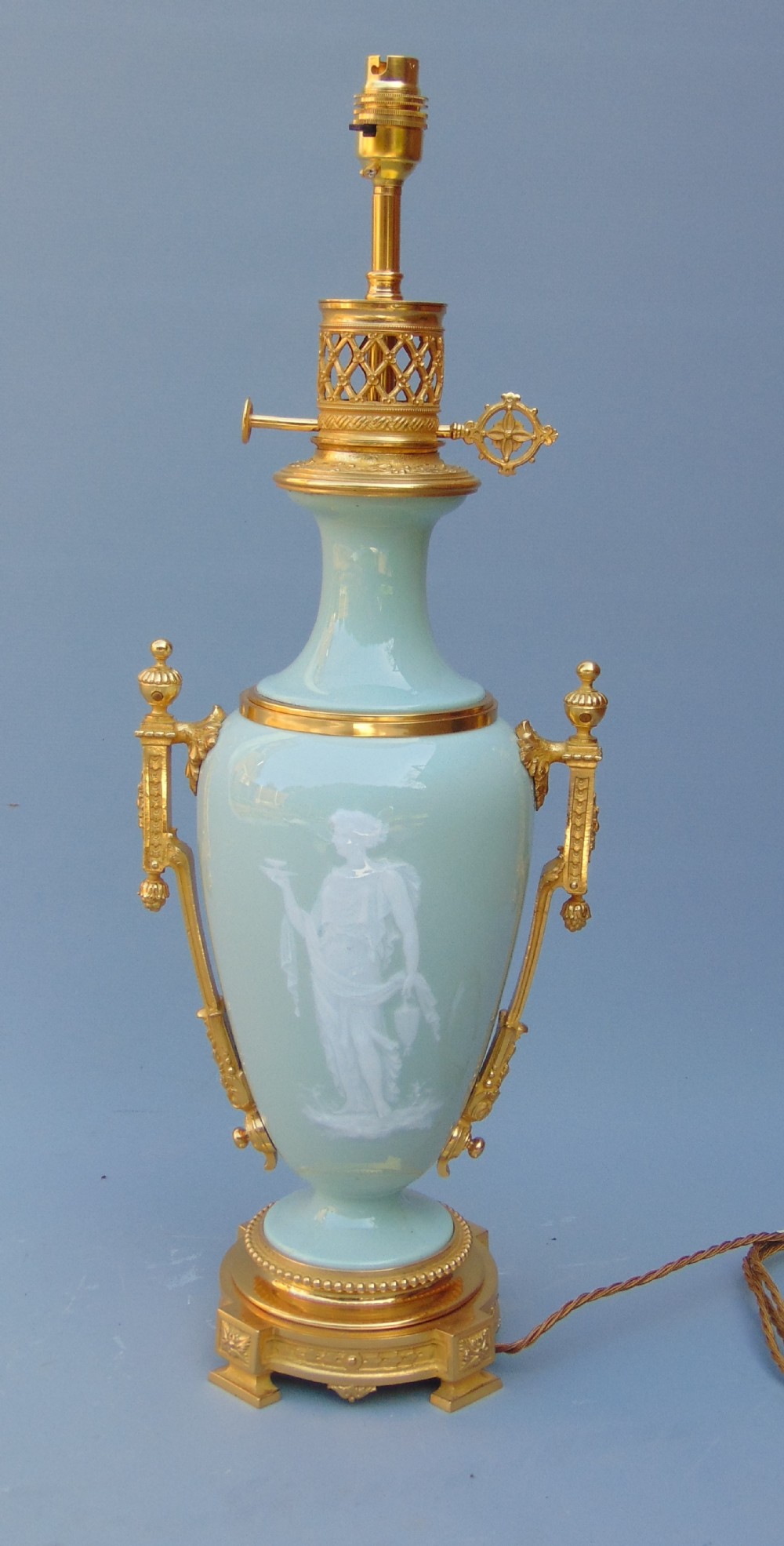 A fine pate sur pate lamp