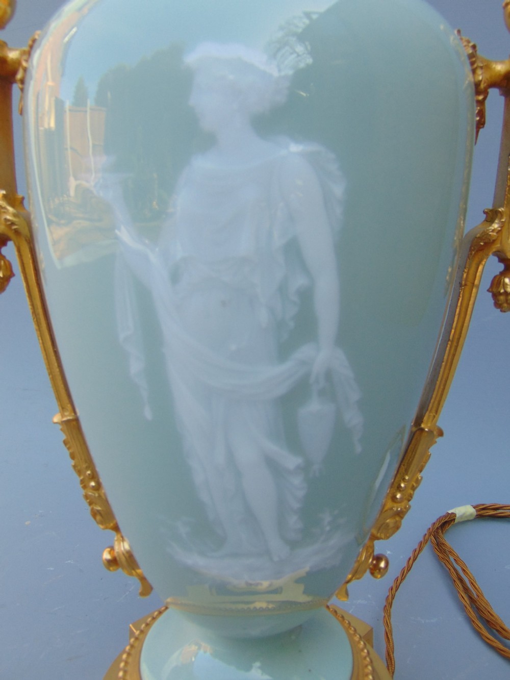 A fine pate sur pate lamp View VI