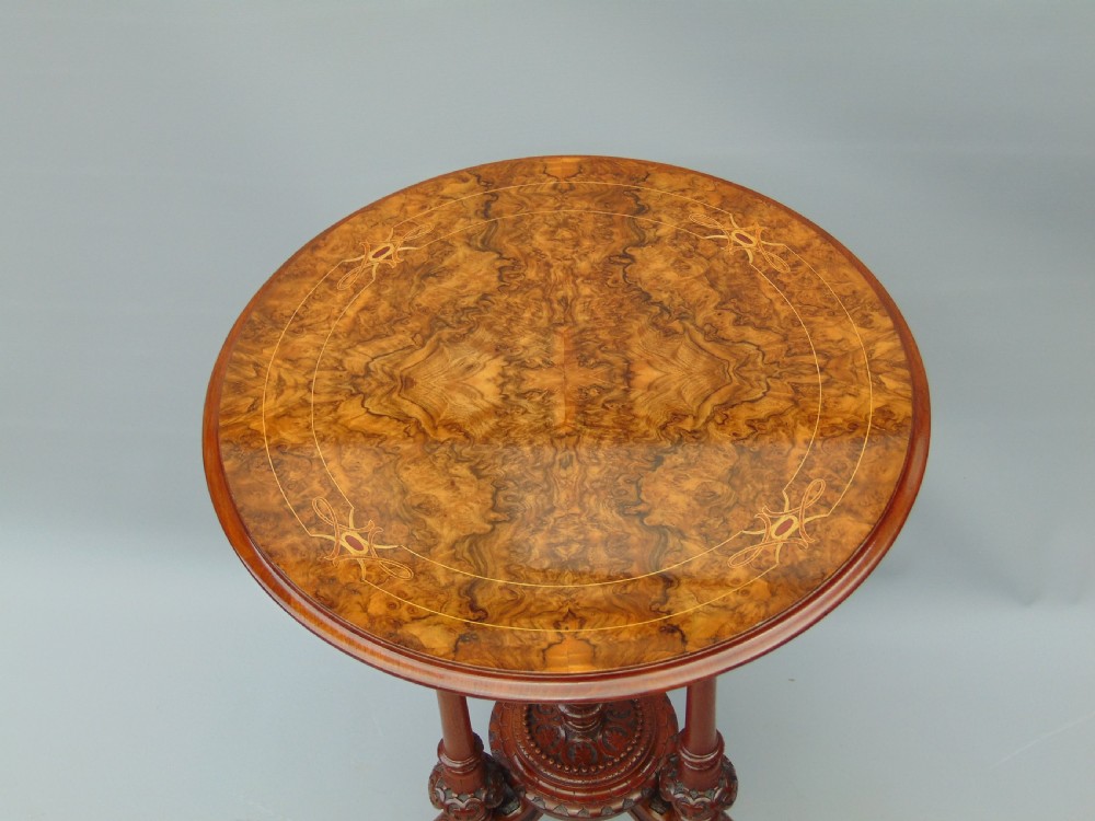 A Burr Walnut occasional table  View II