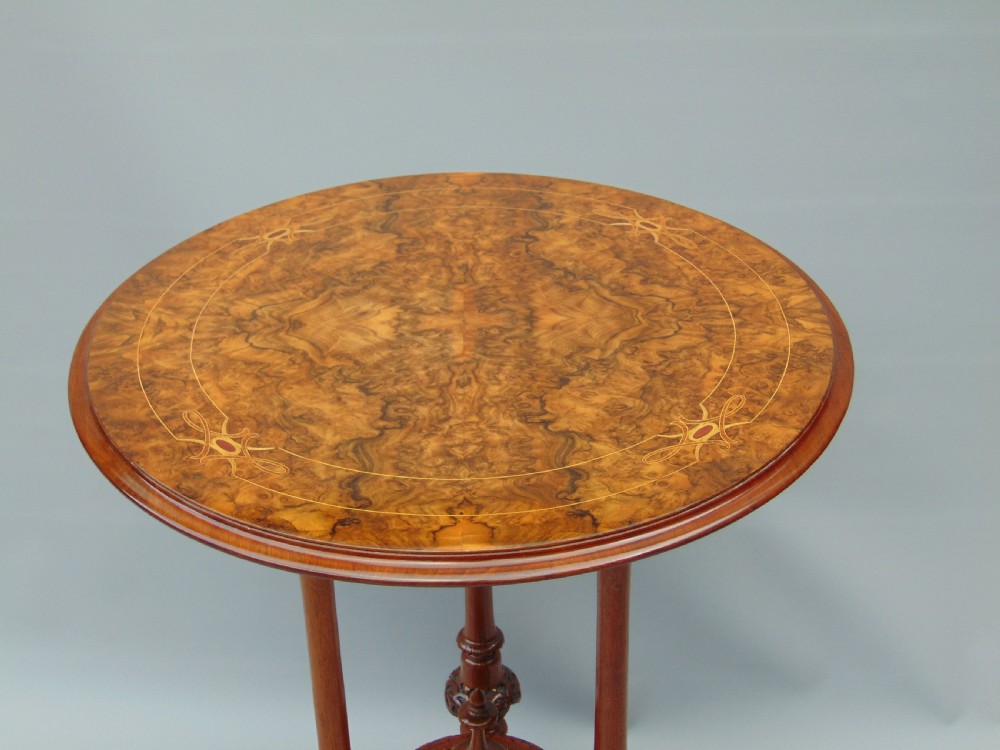 A Burr Walnut occasional table  View III
