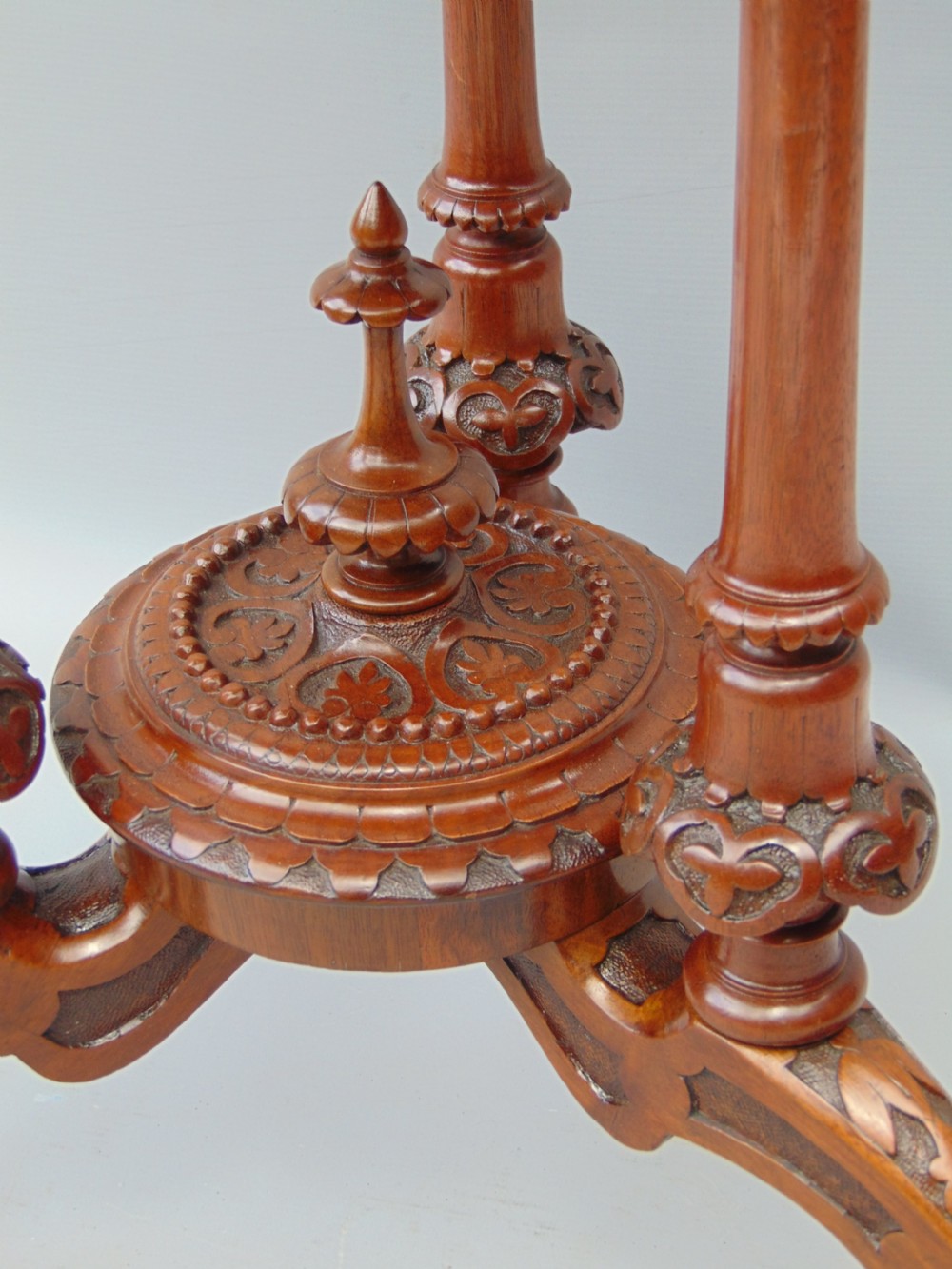 A Burr Walnut occasional table  View V