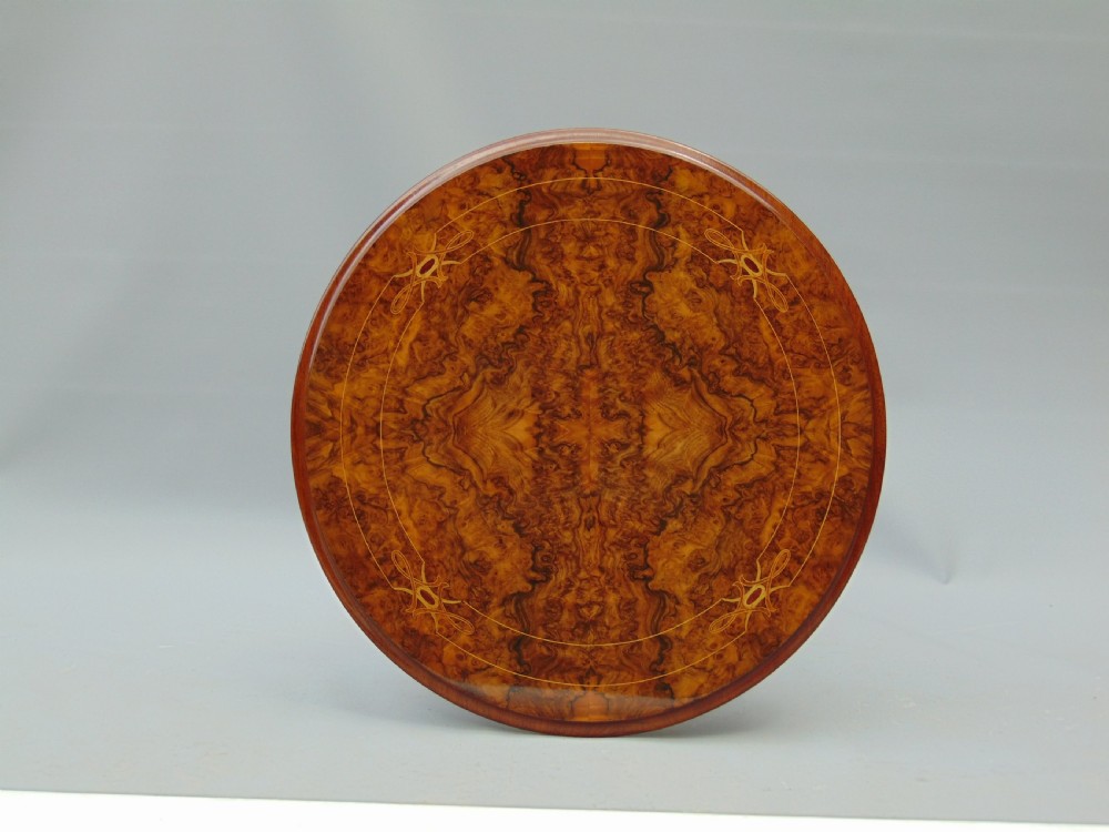 A Burr Walnut occasional table  View VI
