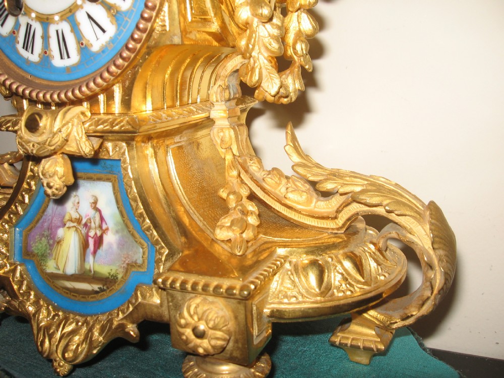 Antique French Mantle Clock View V