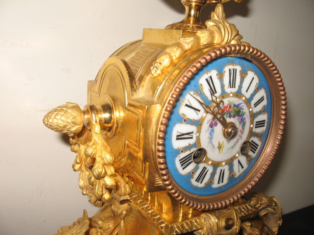 Antique French Mantle Clock View VIII
