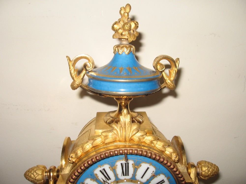 Antique French Mantle Clock View IX