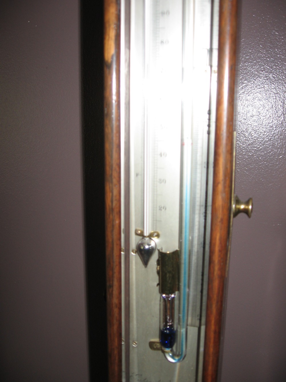 Antique rosewood marine/ships barometer with sympiesometer View VI