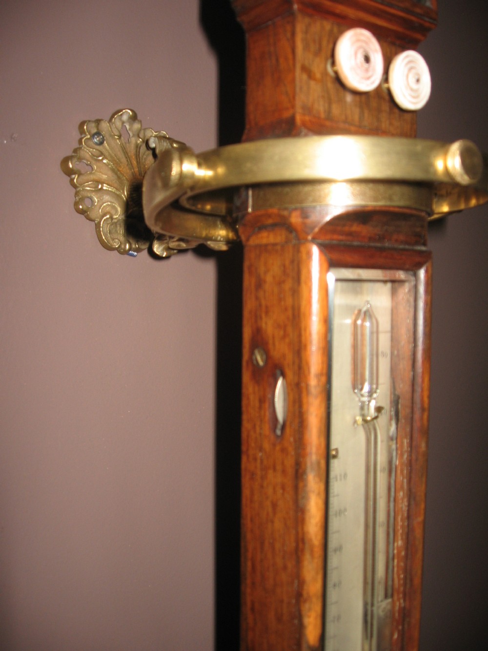 Antique rosewood marine/ships barometer with sympiesometer View XI