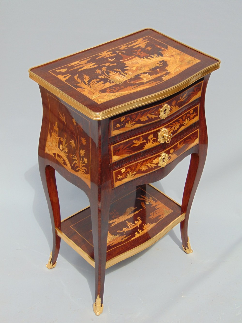 A fine Rosewood marquetry Side Cabinet 