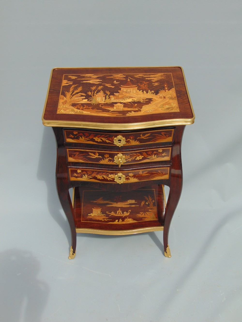 A fine Rosewood marquetry Side Cabinet  View III