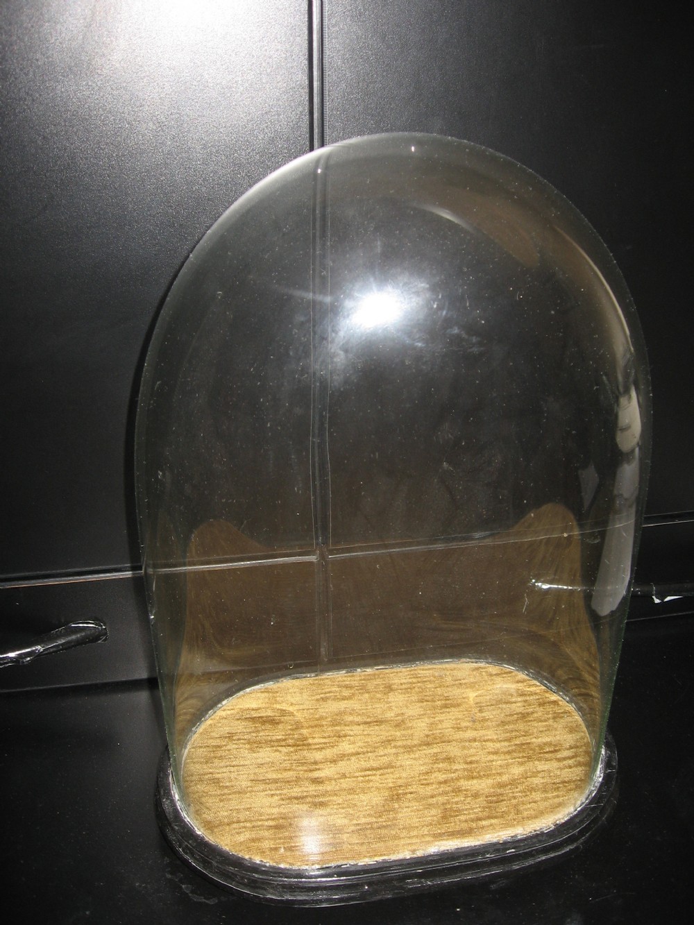 Antique glass dome