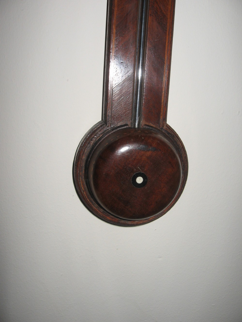 Antique mahogany stick barometer View V