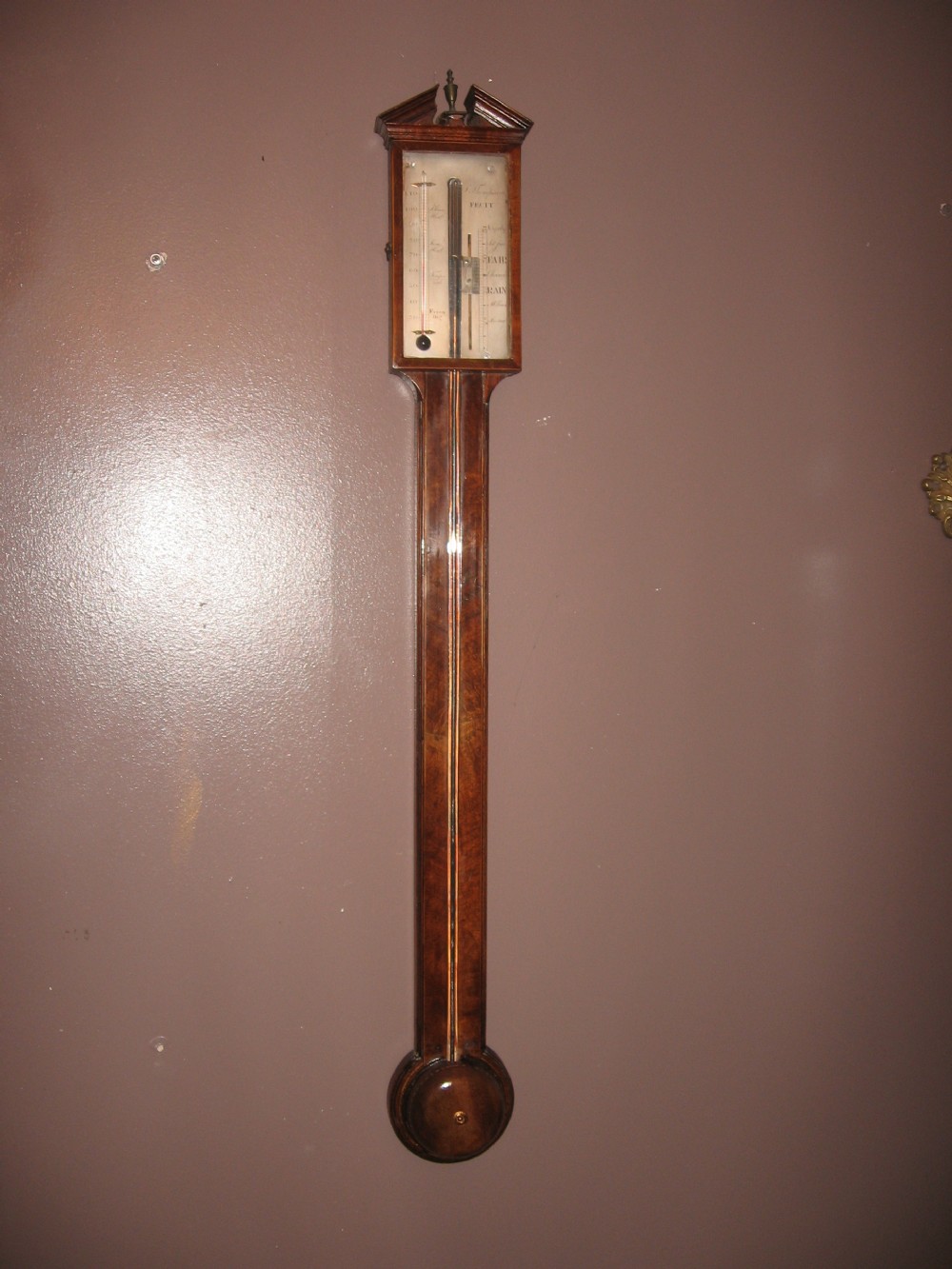 Antique stick barometer