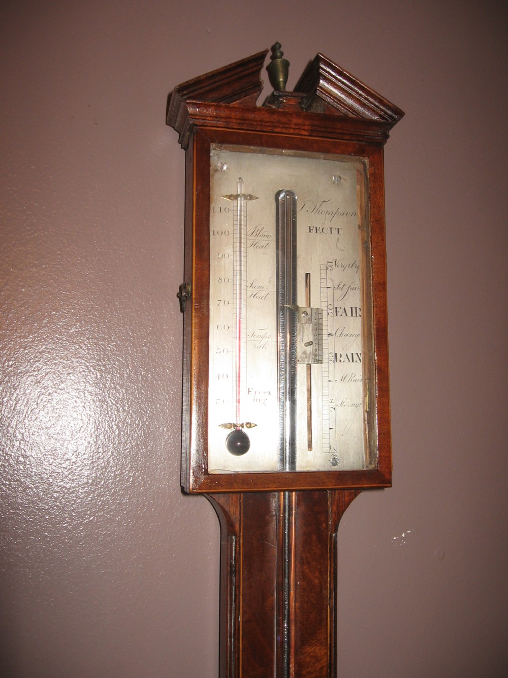 Antique stick barometer View II