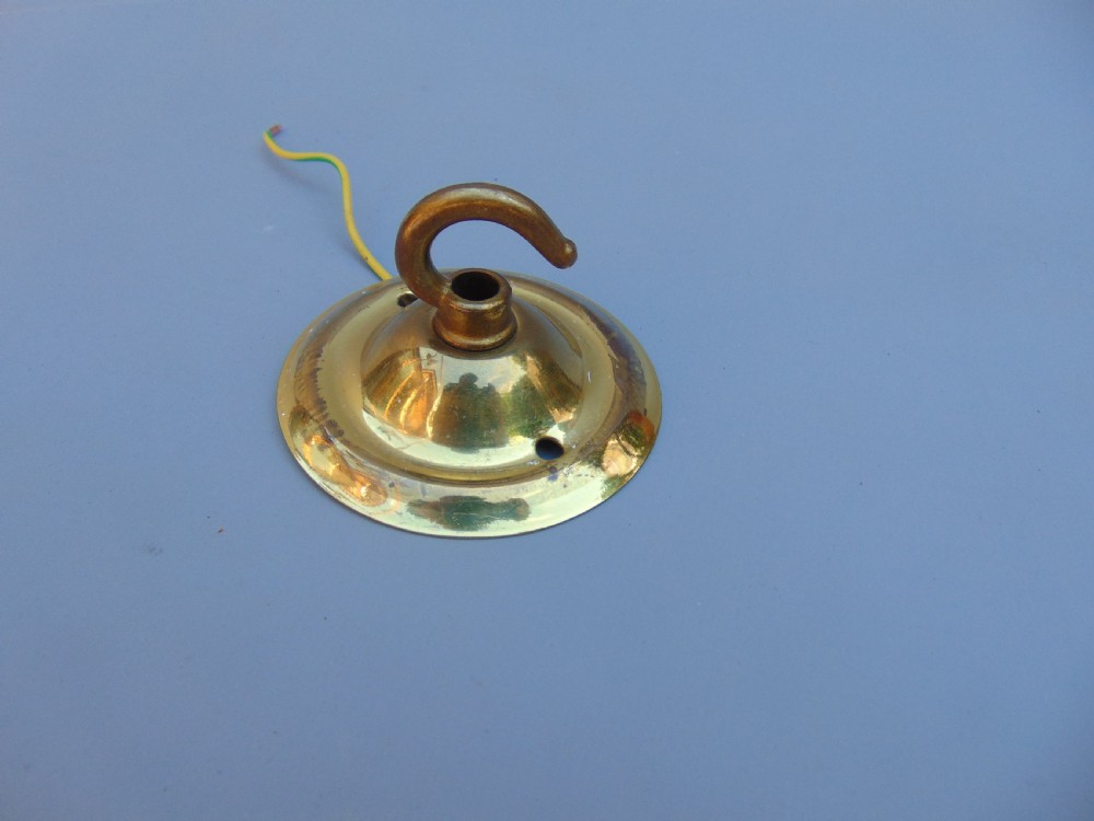 A gilded cherub ceiling light  View VIII