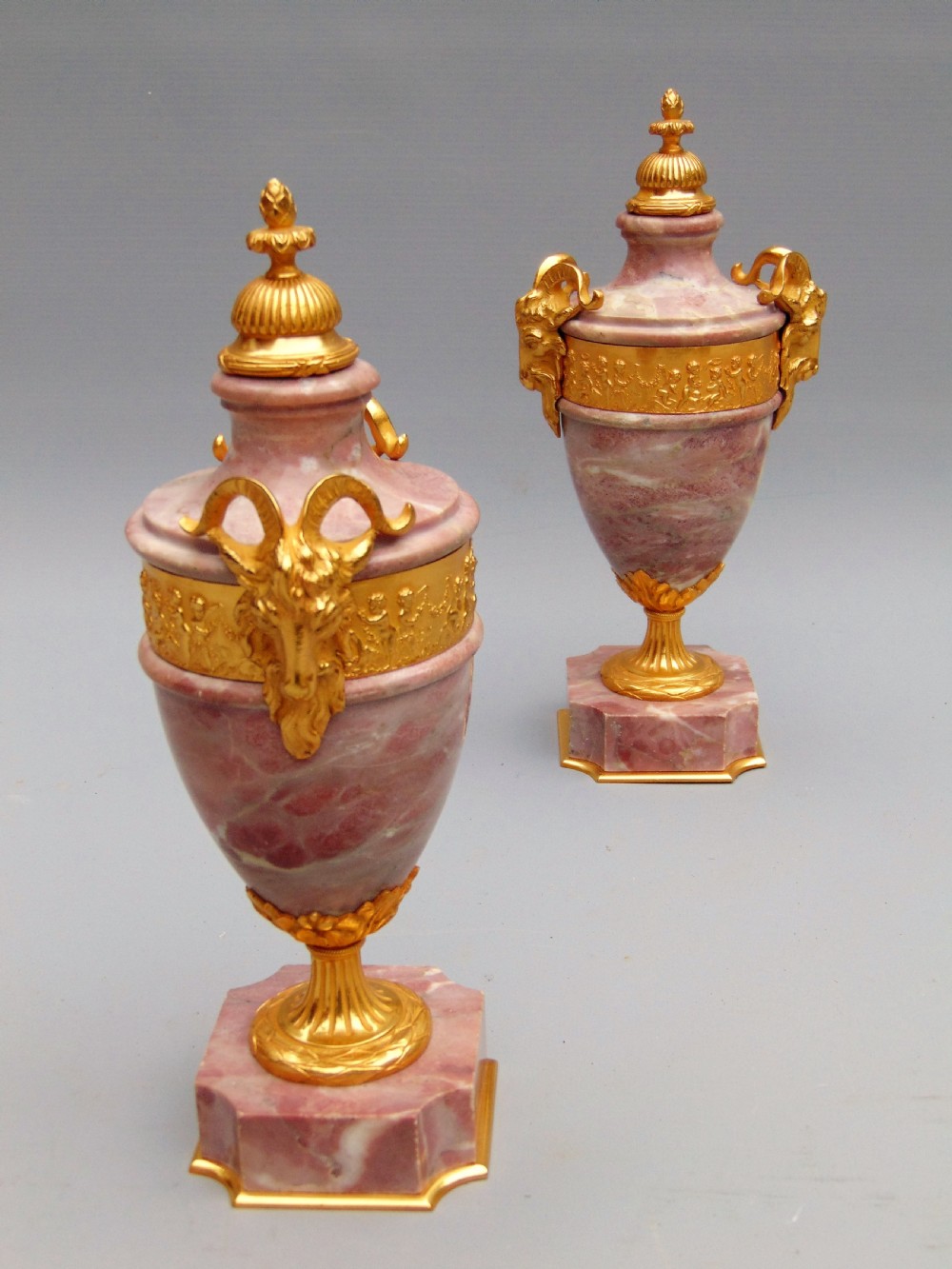 A fine Pair of Marble Cassolettes  View III