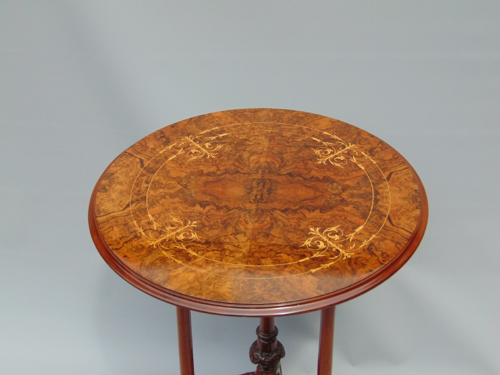A Burr walnut occasional table  View II