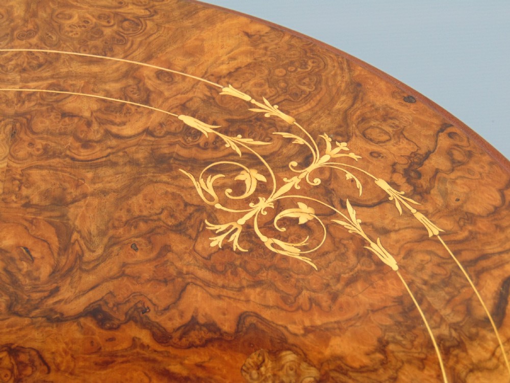 A Burr walnut occasional table  View III