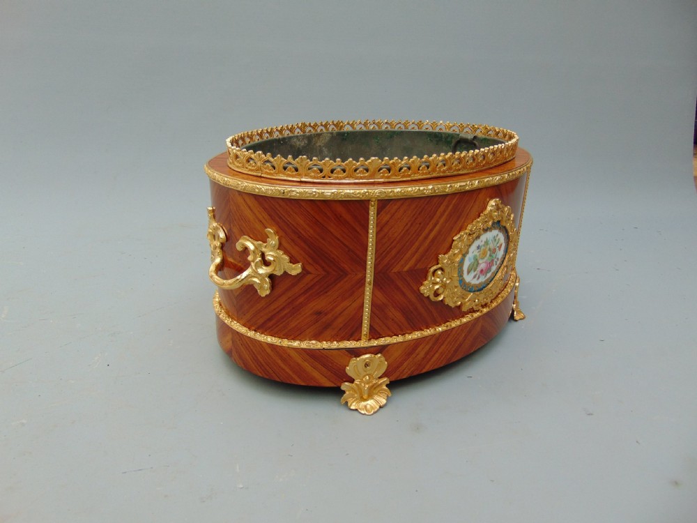 A tulipwood table planter jardinere  View III