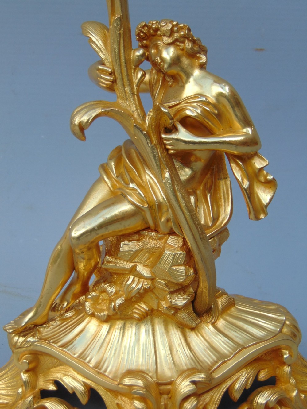A superb pair of ormolu candlesticks  View IV