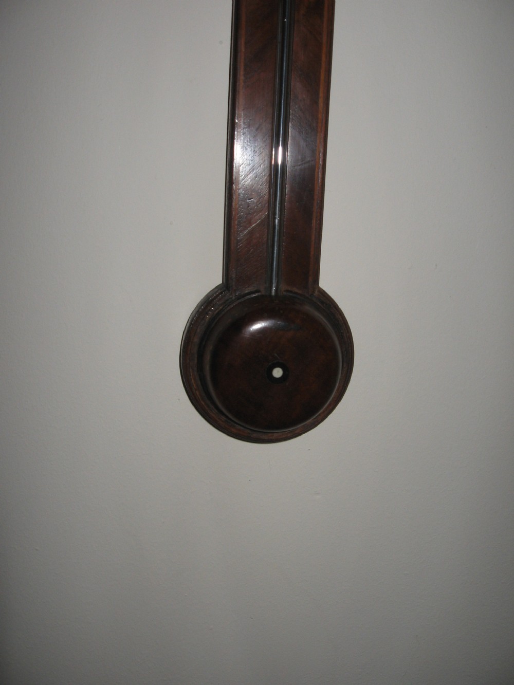 Antique mahogany stick barometer View V