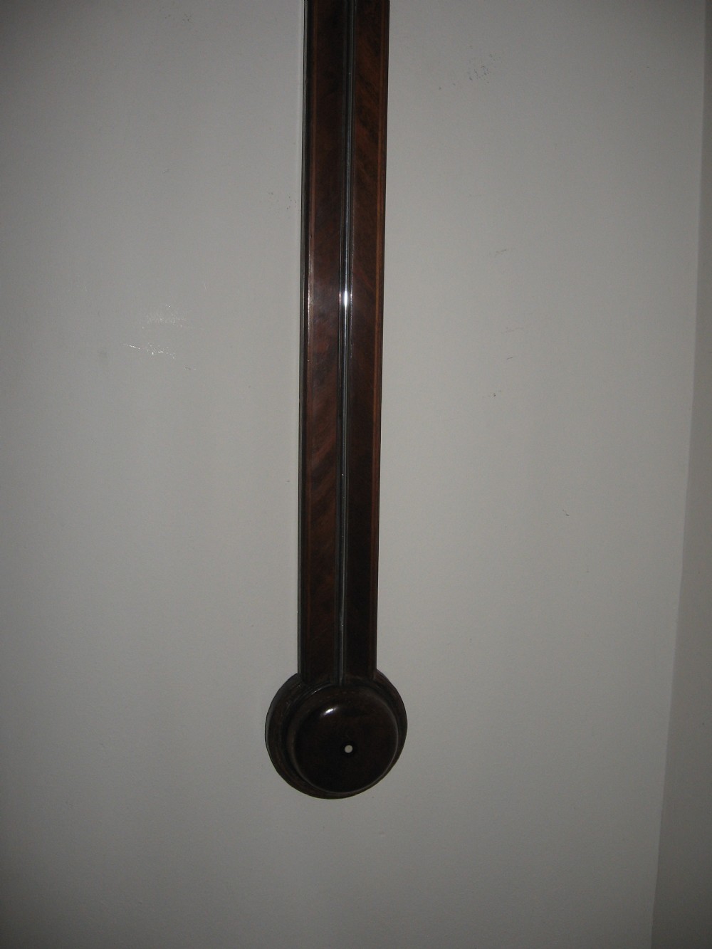 Antique mahogany stick barometer View VI