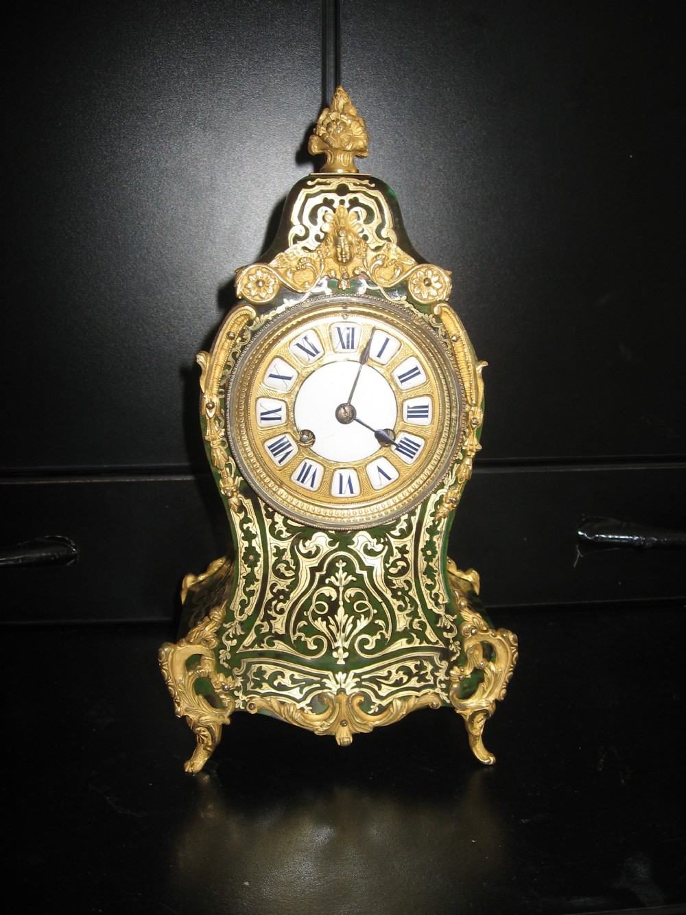 Antique boulle mantle clock View VI