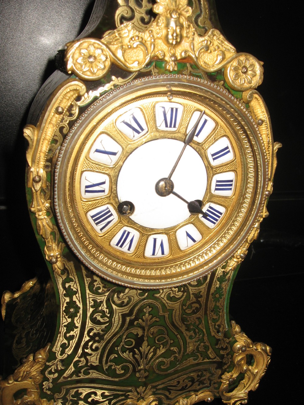 Antique boulle mantle clock View VIII
