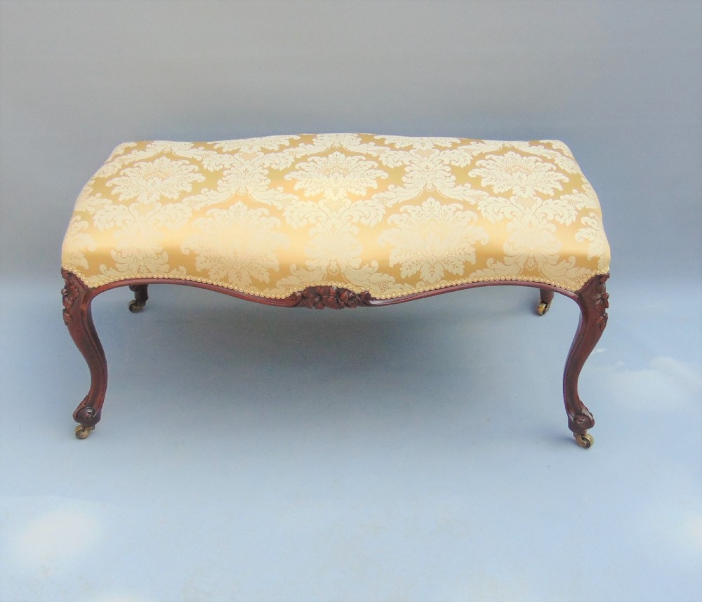 A fabulous large Victorian stool seat 
