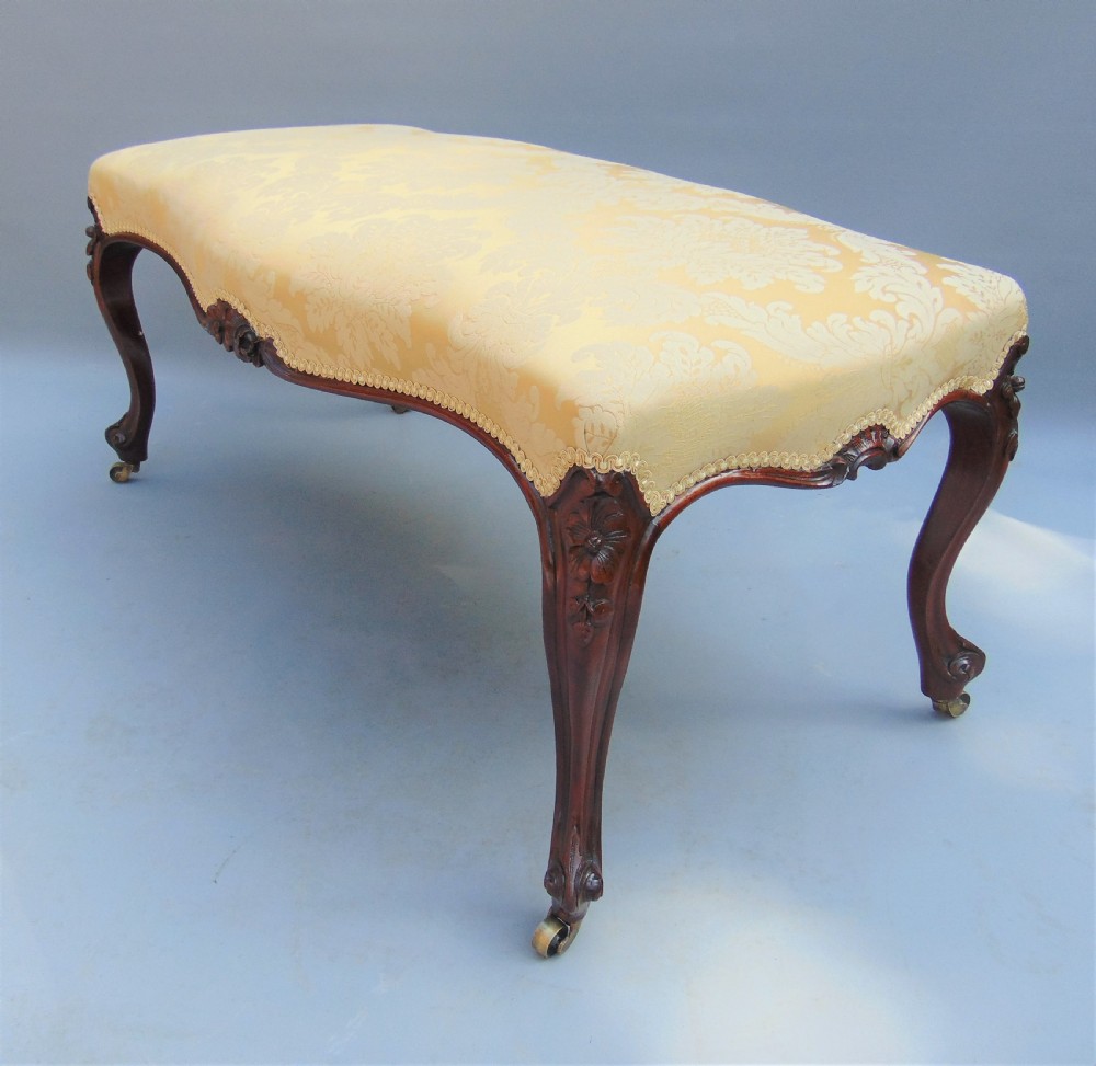 A fabulous large Victorian stool seat  View II
