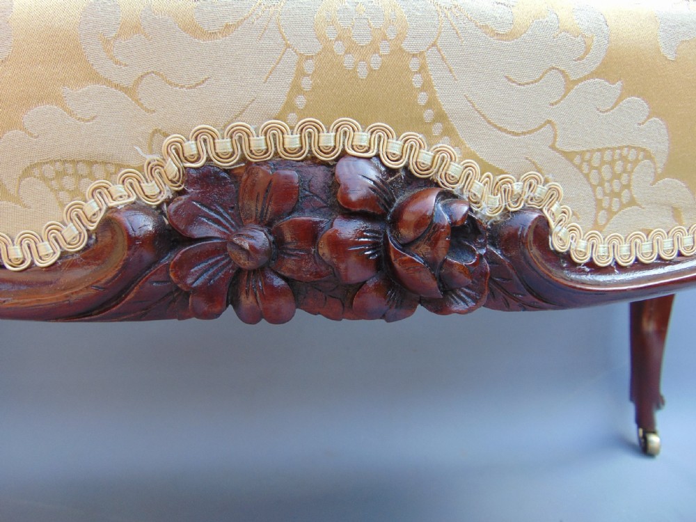 A fabulous large Victorian stool seat  View III