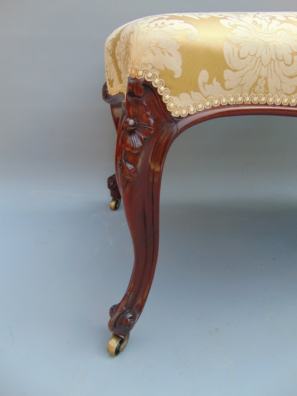 A fabulous large Victorian stool seat  View IV