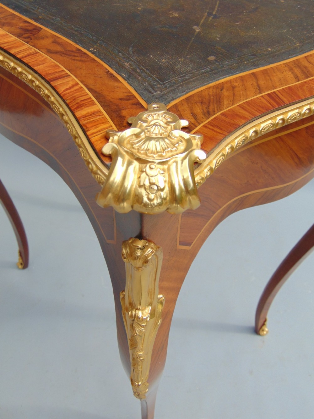 A elegant walnut writing table  View VIII