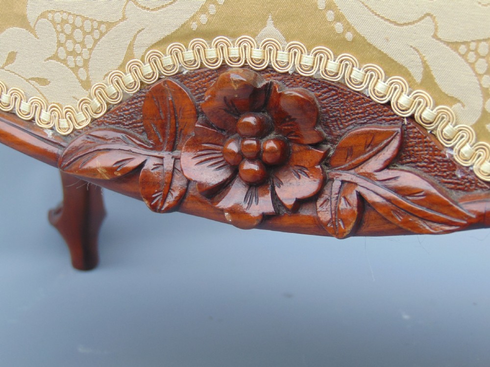 A quality Victorian Walnut Stool View II
