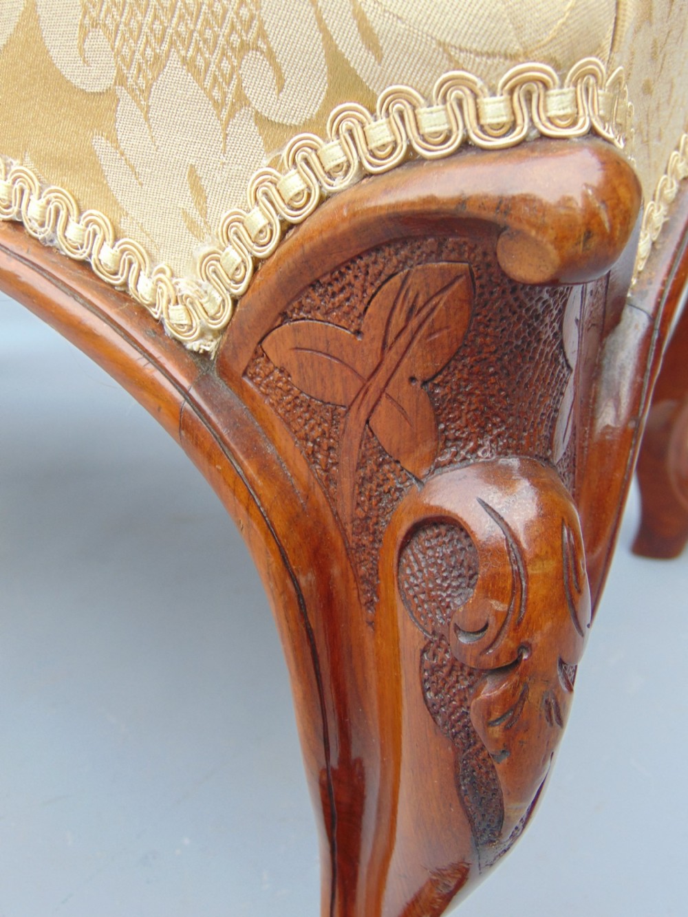 A quality Victorian Walnut Stool View VI