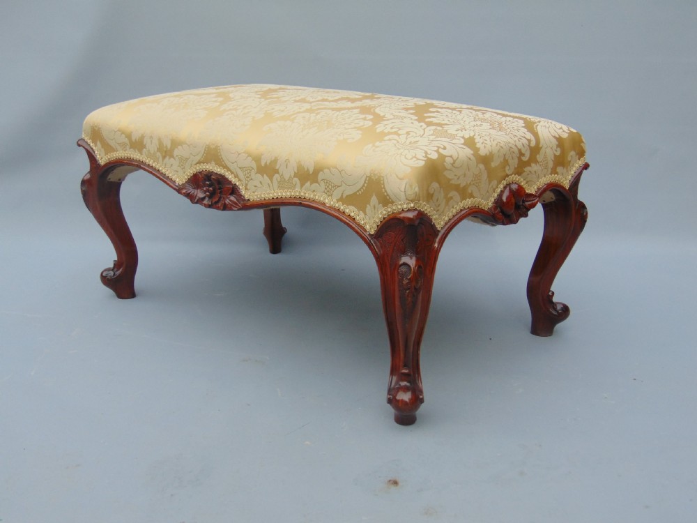 A quality Victorian Walnut Stool View VII