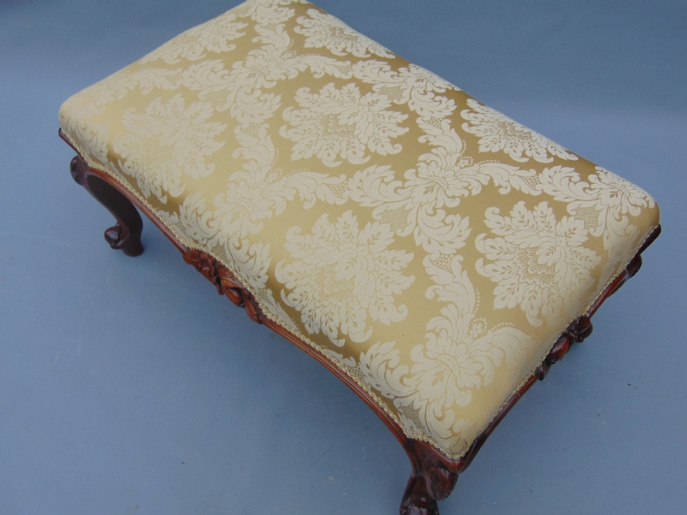 A quality Victorian Walnut Stool View VIII