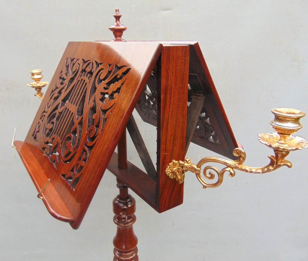 A fine Walnut Duet Music Stand  View IV