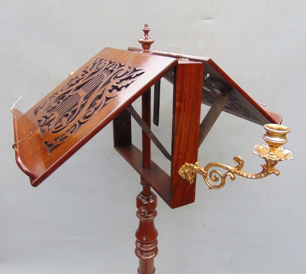 A fine Walnut Duet Music Stand  View V