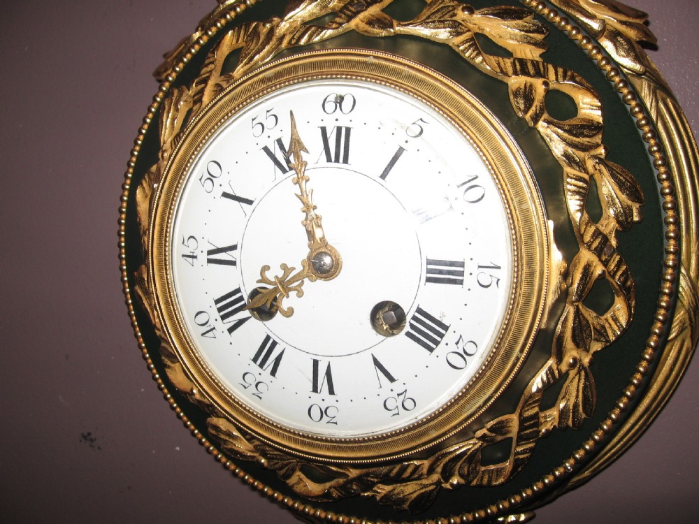 Antique Cartel Ribbon Clock View II