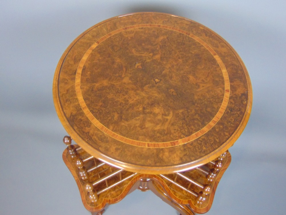 A Walnut Occasional table book stand  View IV