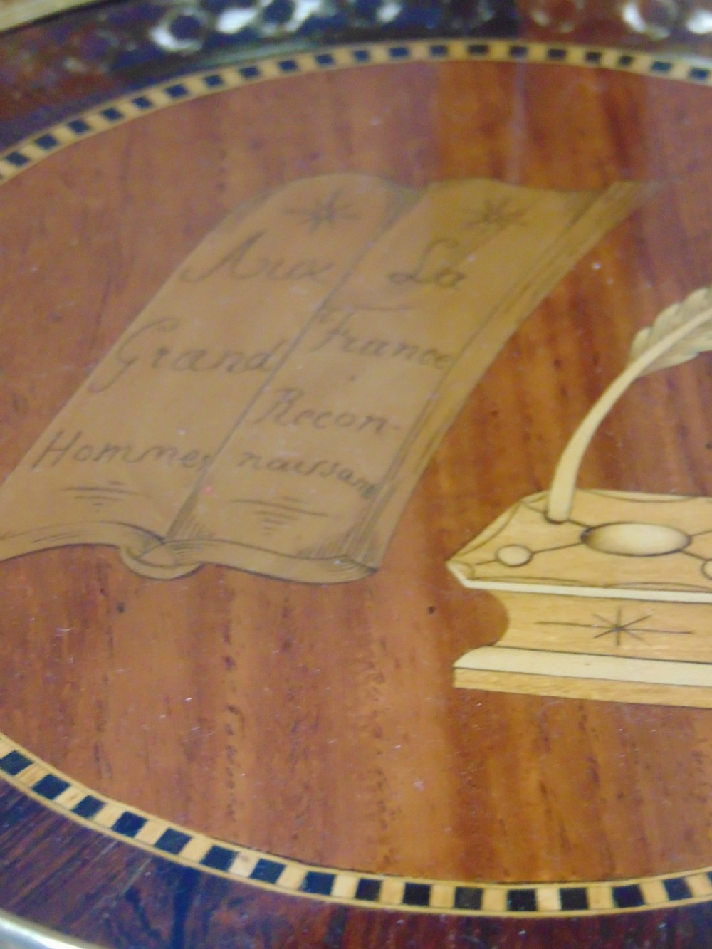 A Fine Marquetry Circular Side Table  View V