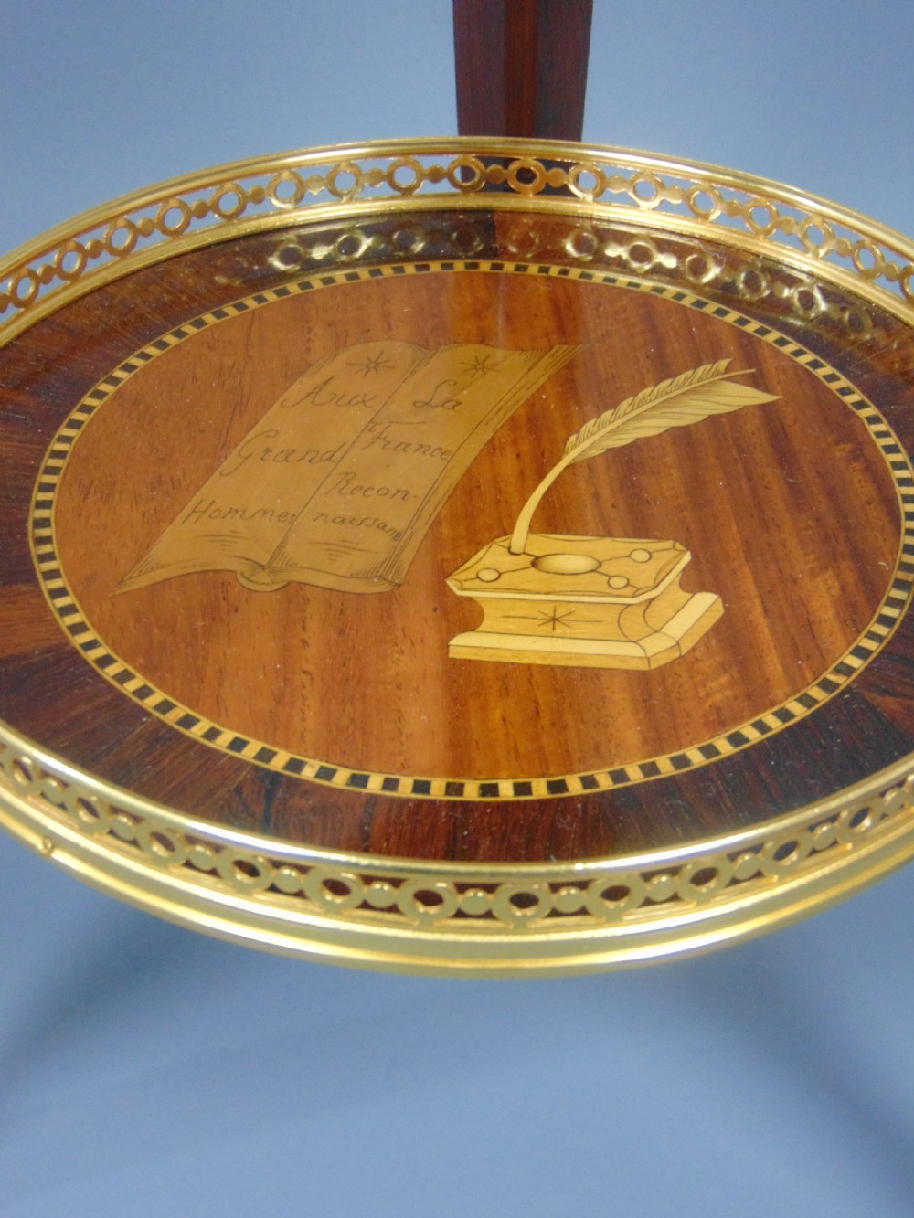 A Fine Marquetry Circular Side Table  View VI