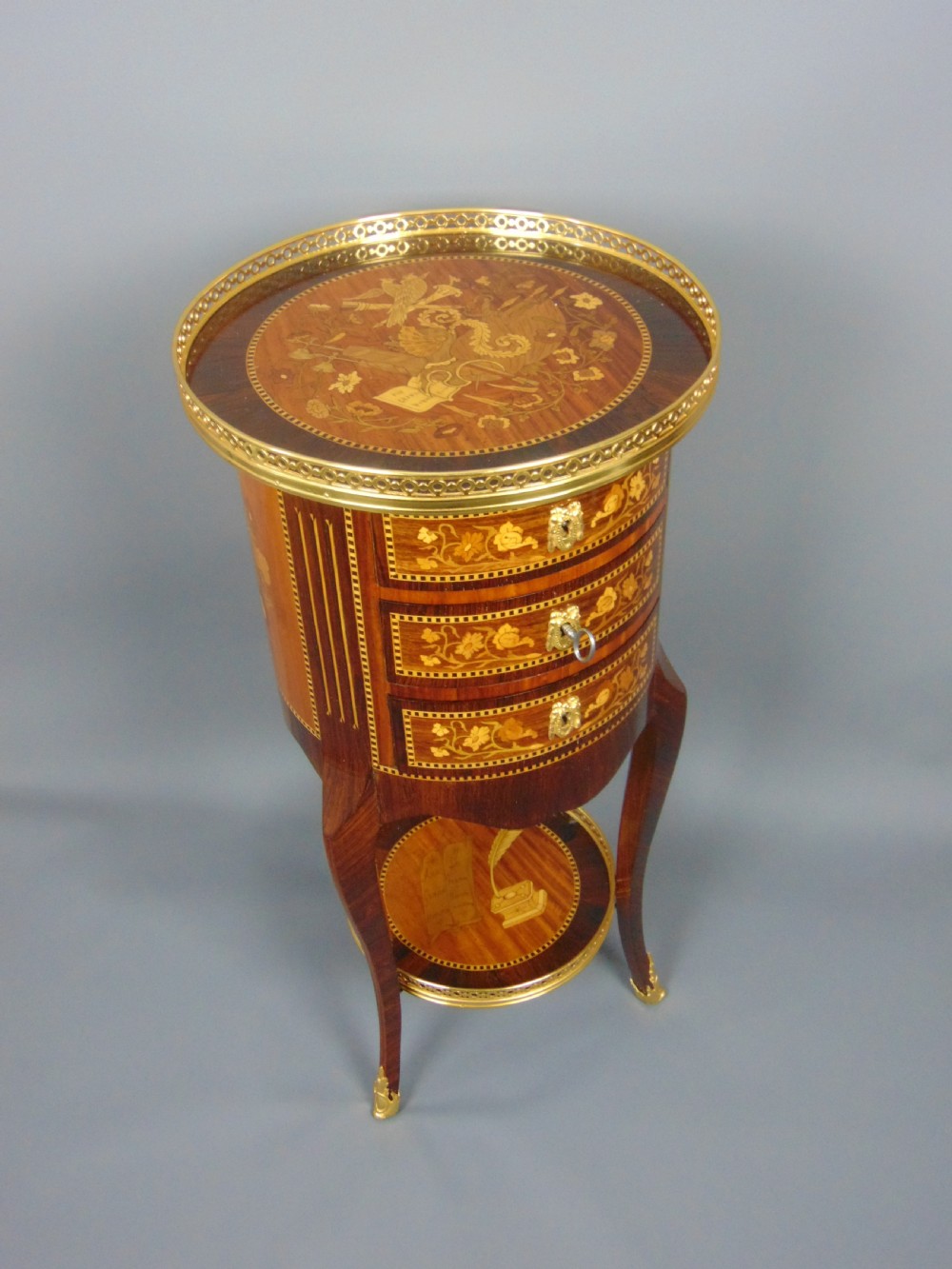 A Fine Marquetry Circular Side Table  View VIII