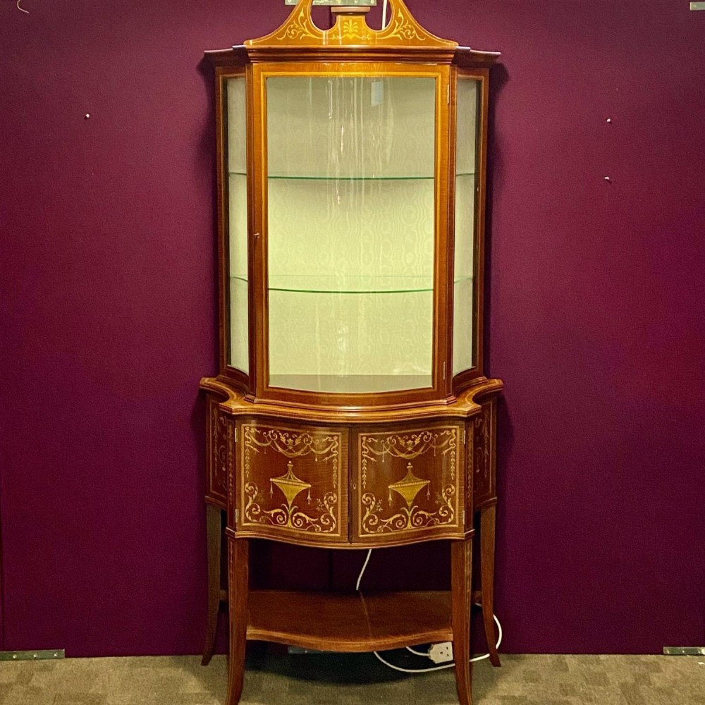A fantastic mahogany display cabinet