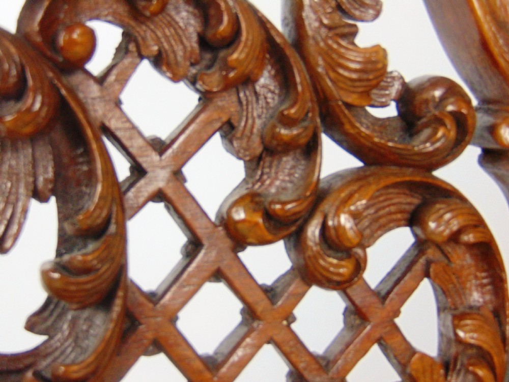 A superb walnut petite settee View VIII