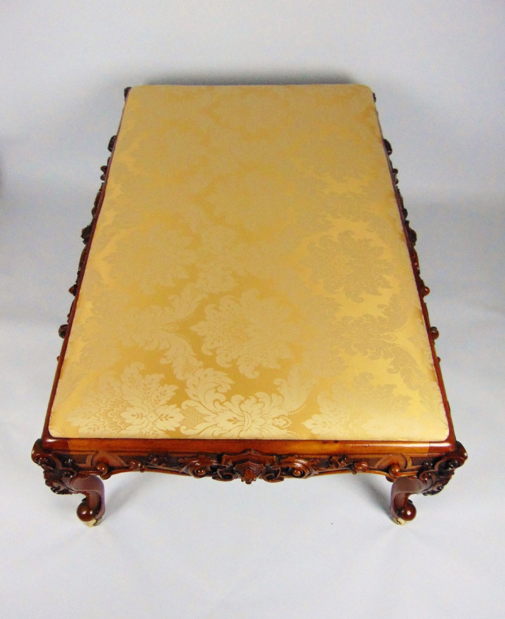 A superb large Victorian Walnut Stool View IV