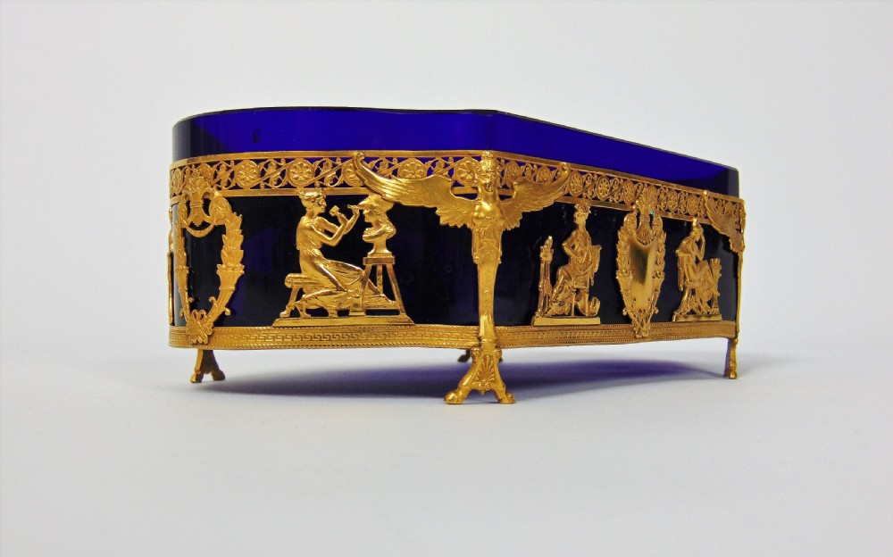 A very fine glass Ormolu table centre View VIII