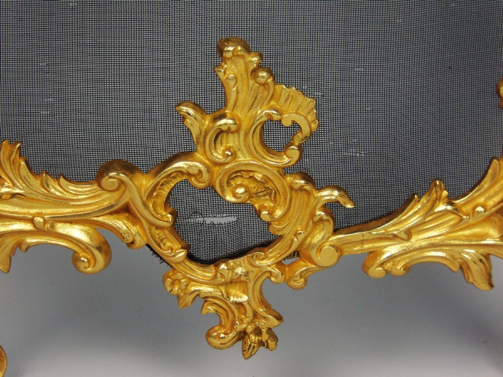 A Rococo style Ormolu Fire Screen  View III
