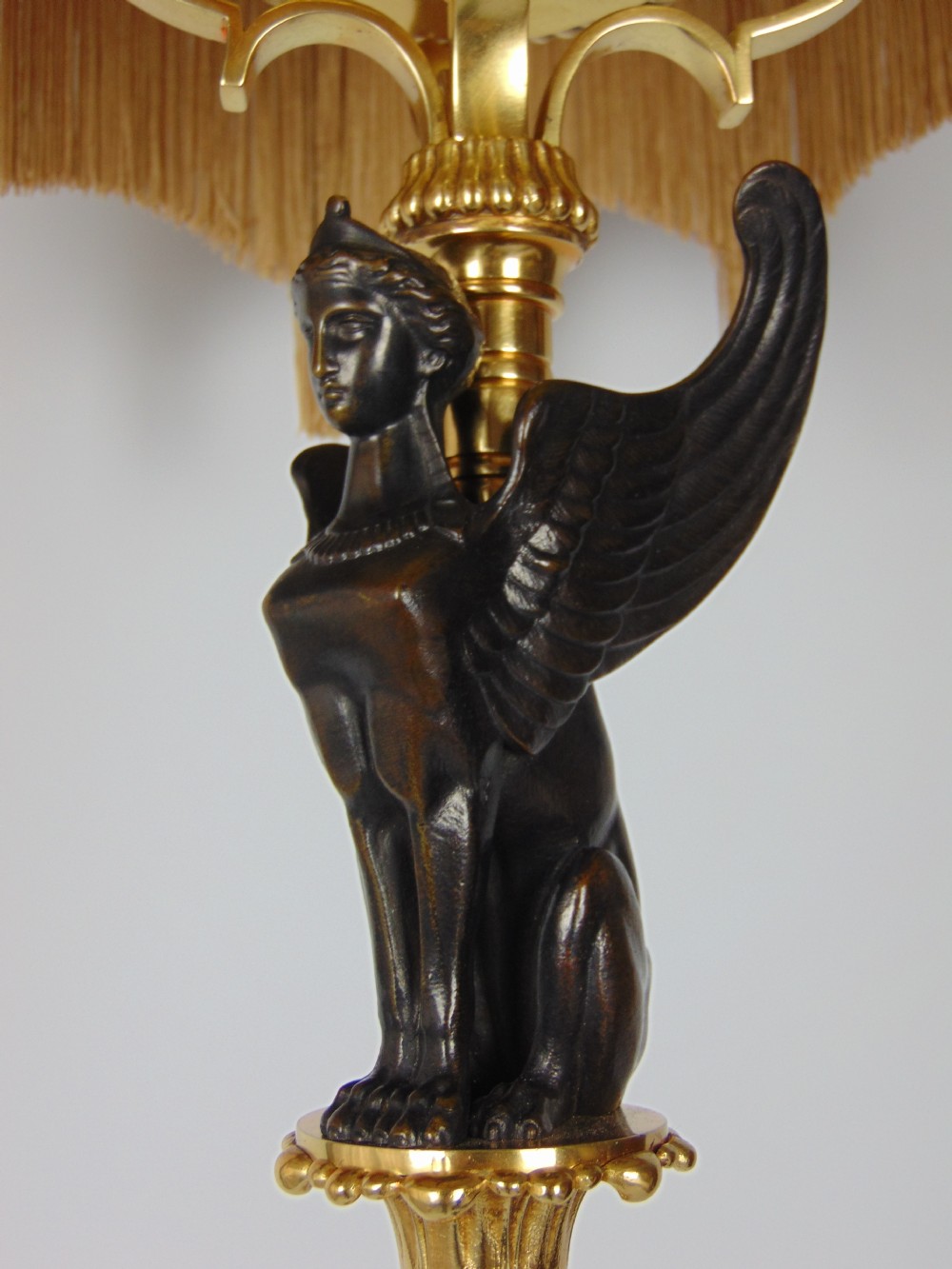 A quality Gilt and bronze Standard lamp View II