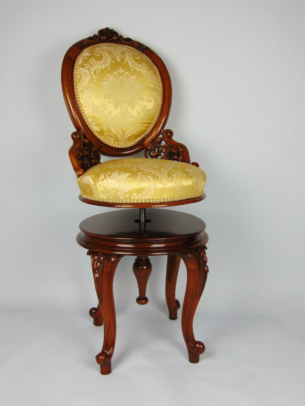 A very fine Victorian music Harpist Chair View III
